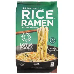 Lotus Foods Rice Ramen Jade Pearl Wakame Miso Soup 2.8 oz