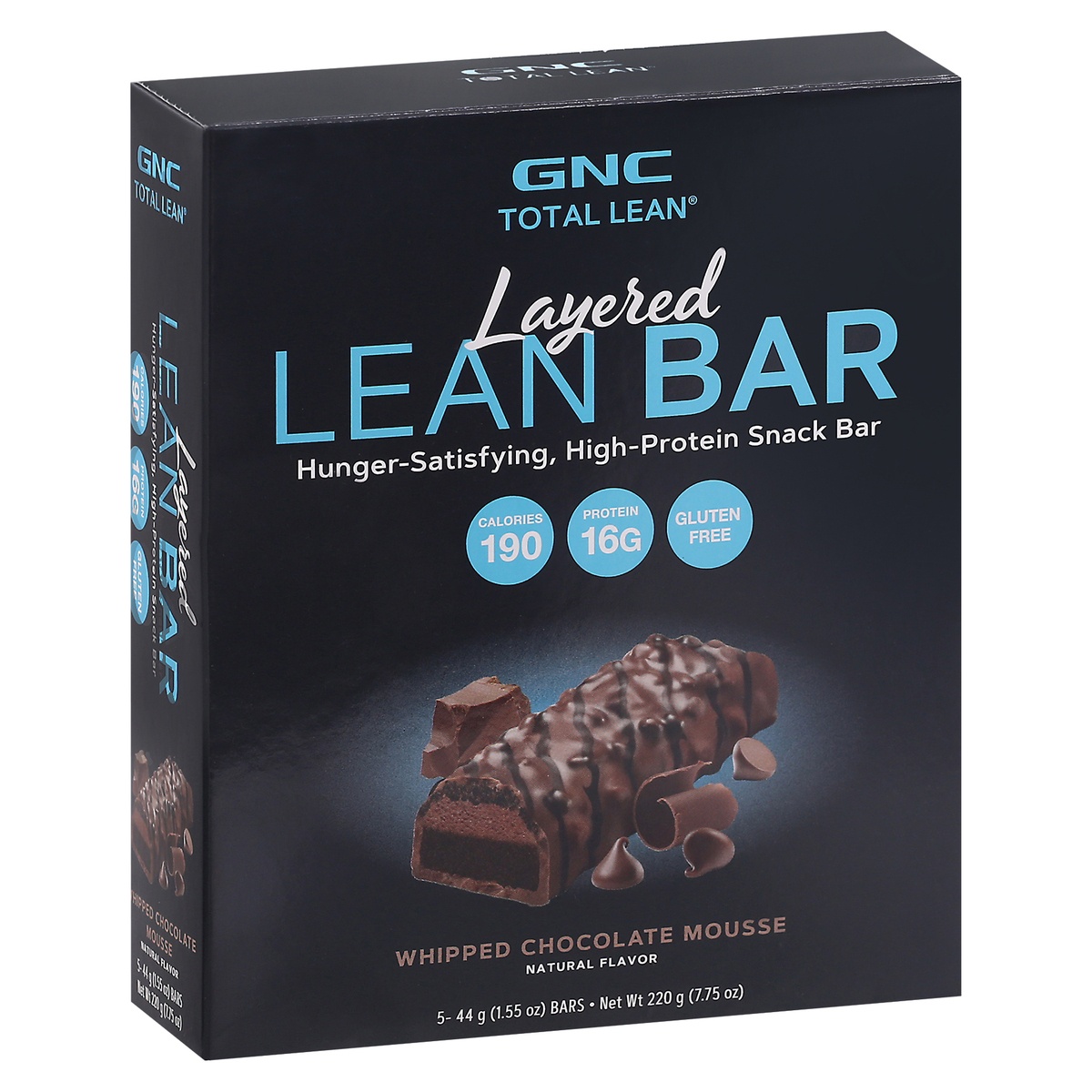 GNC Total Lean Layered Whipped Chocolate Mousse Lean Bar 5 44 g Bars