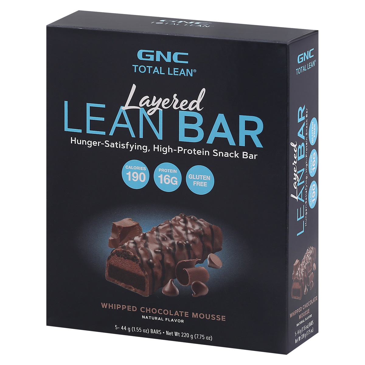 GNC Total Lean Layered Whipped Chocolate Mousse Lean Bar 5 44 g Bars