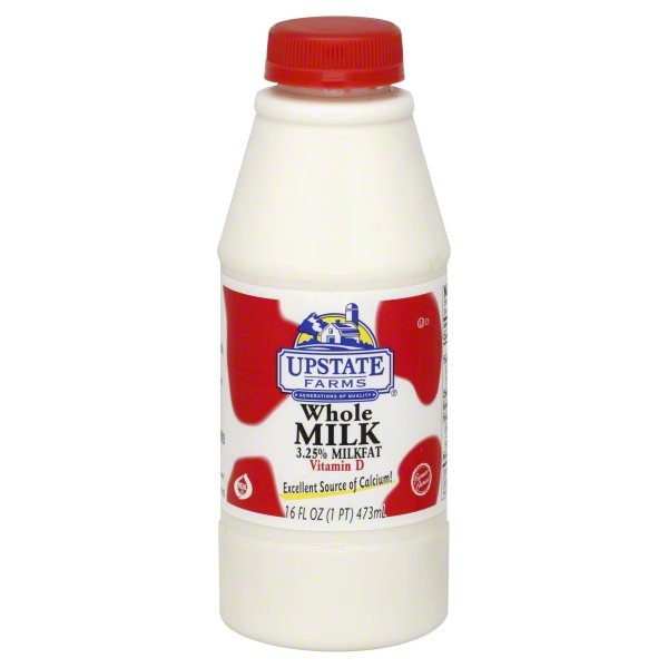slide 1 of 1, Upstate Farms Vitamin D Milk Pt, 1 pint