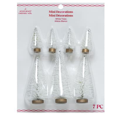 slide 1 of 2, Mini White Tree Decoration Set By Ashland, null
