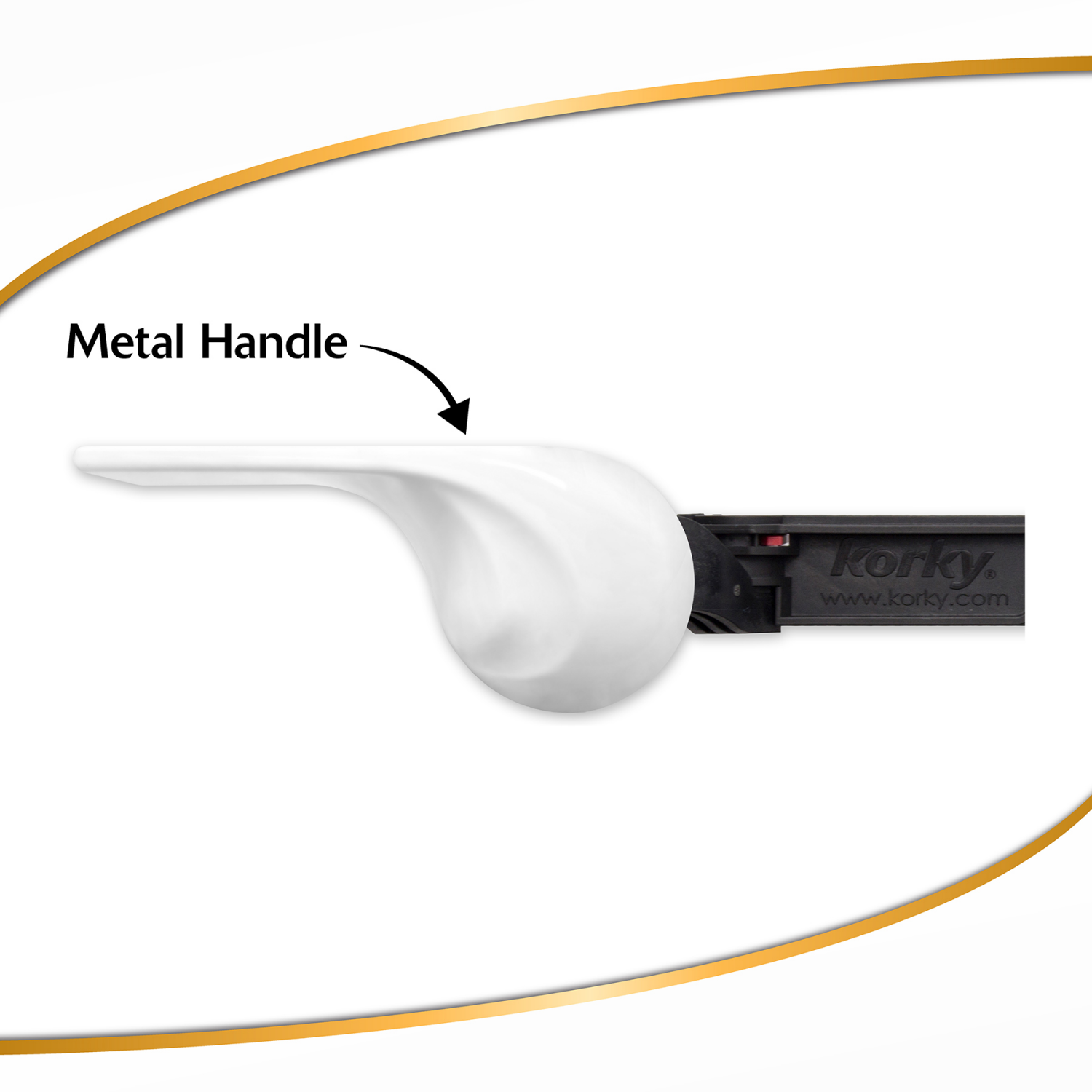 slide 2 of 5, Korky StrongARM Toilet Flush Handle, Wave White, 1 ct