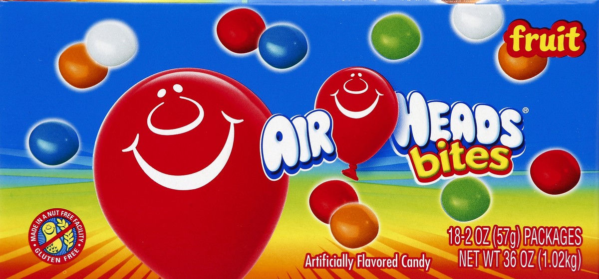 slide 3 of 4, Airheads Bites Fruit 2oz Packs 18ct Box, 18 ct