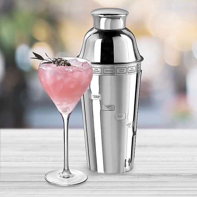 slide 2 of 4, OGGI Dial A Drink Stainless Steel Cocktail Shaker - Silver, 34 oz
