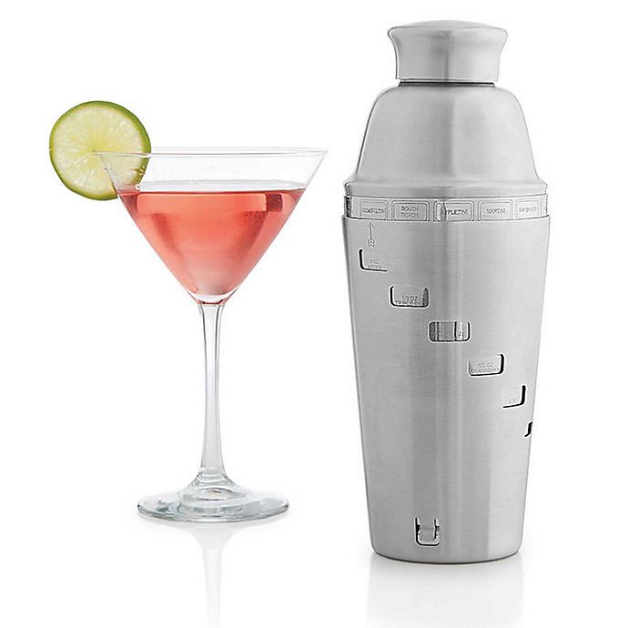 slide 3 of 4, OGGI Dial A Drink Stainless Steel Cocktail Shaker - Silver, 34 oz