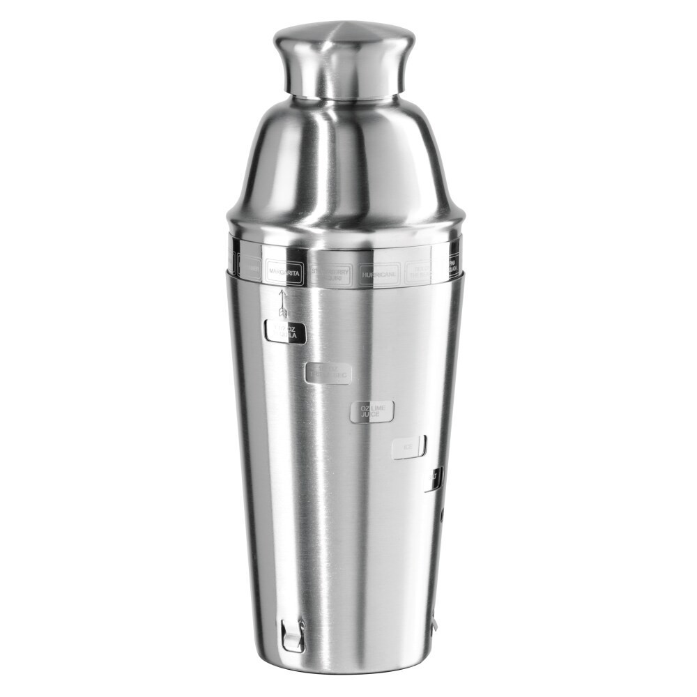 slide 1 of 4, OGGI Dial A Drink Stainless Steel Cocktail Shaker - Silver, 34 oz