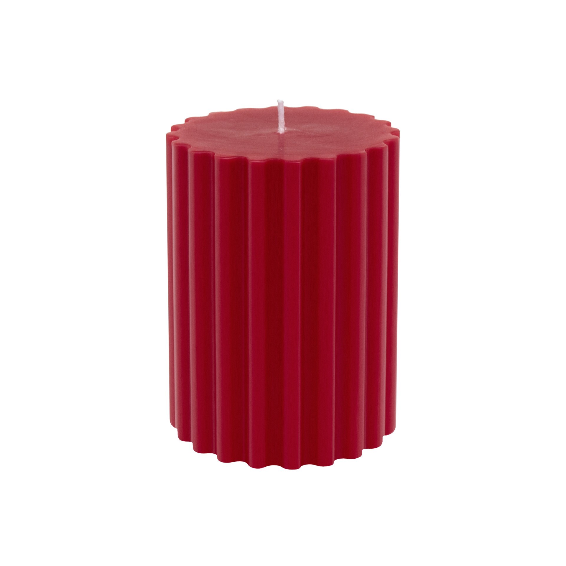 slide 4 of 4, Red With White Bow Sparkling Cider Scented Pillar Candle By Ashland, 3 in x 4 in
