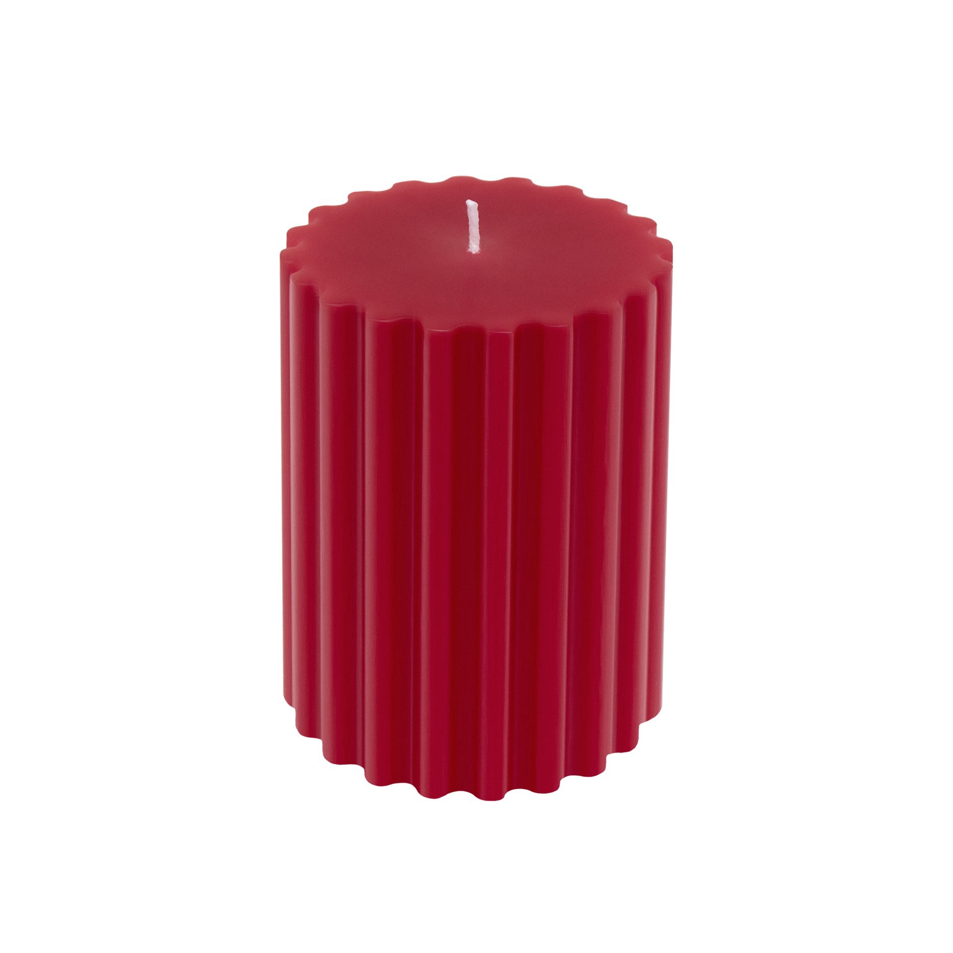 slide 3 of 4, Red With White Bow Sparkling Cider Scented Pillar Candle By Ashland, 3 in x 4 in