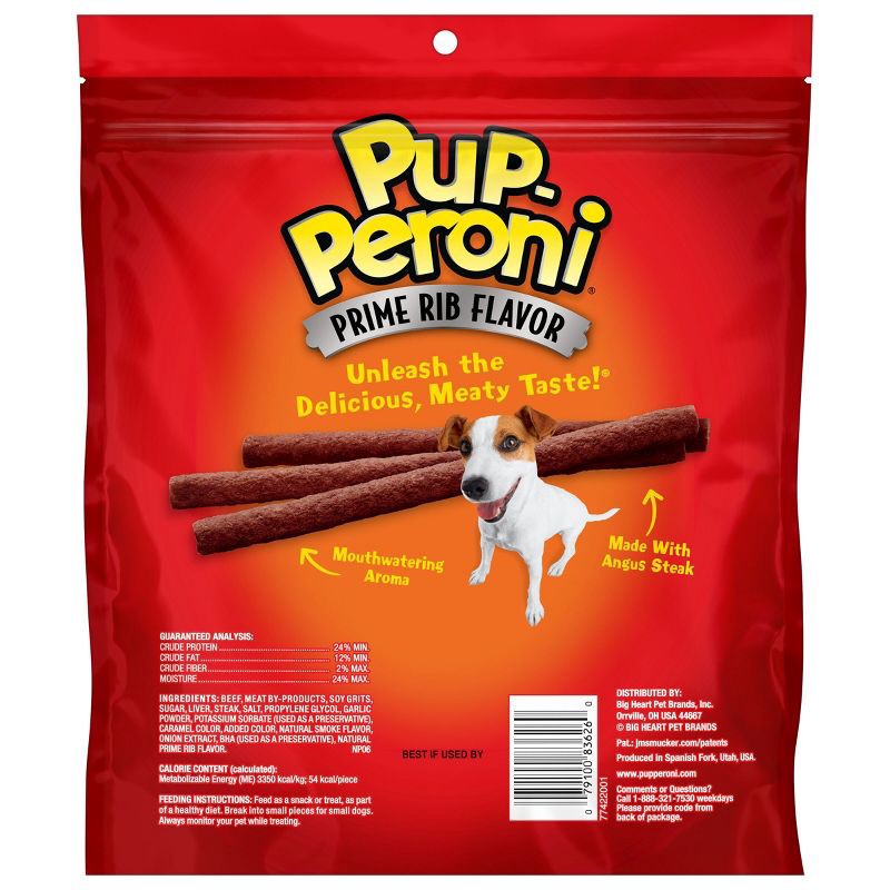 slide 2 of 5, Pup-Peroni Treats Peroni Beef Prime Rib Flavor Chewy Dog Treats - 22.5oz, 22.5 oz