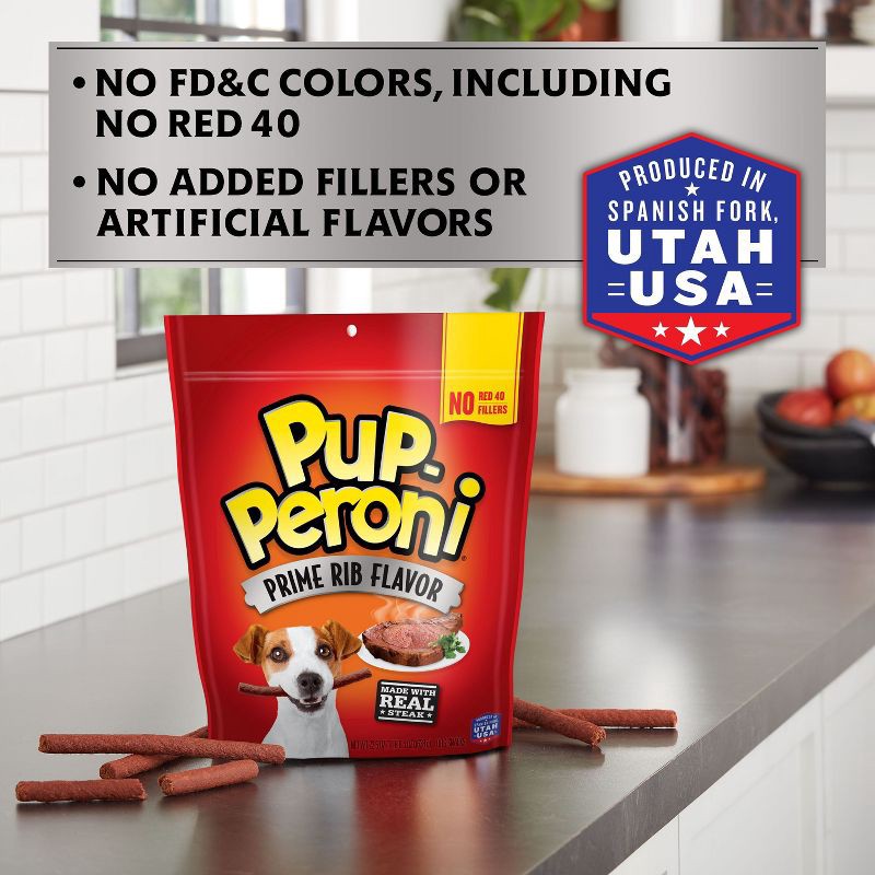 slide 4 of 5, Pup-Peroni Treats Peroni Beef Prime Rib Flavor Chewy Dog Treats - 22.5oz, 22.5 oz