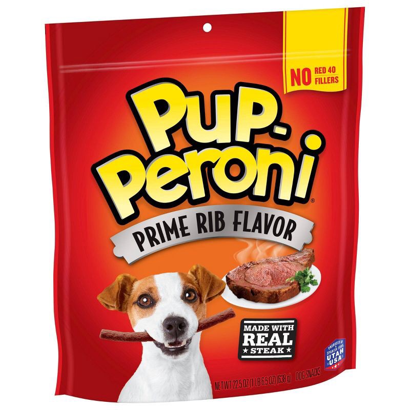 slide 5 of 5, Pup-Peroni Treats Peroni Beef Prime Rib Flavor Chewy Dog Treats - 22.5oz, 22.5 oz