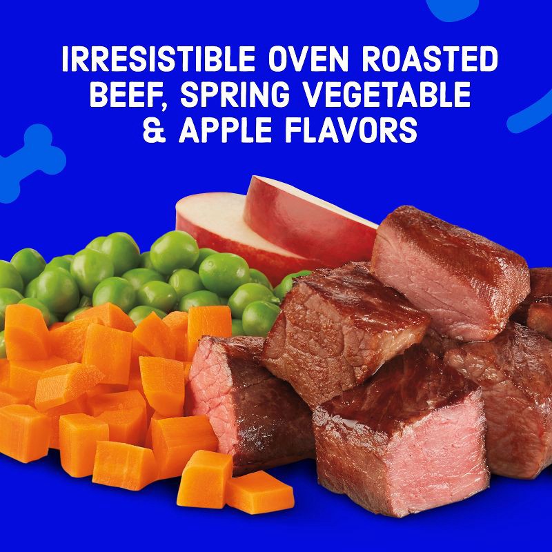 slide 4 of 9, Kibbles 'n Bits Bistro Mini Bits Beef, Spring Vegetable & Apple Flavors Small Breed Adult Complete & Balanced Dry Dog Food - 3.5lbs, 3.5 lb