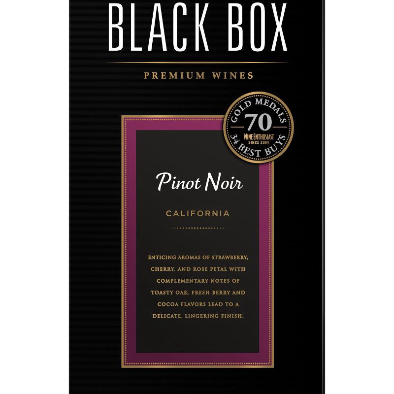 slide 6 of 9, Black Box Pinot Noir Red Wine - 3L Box Wine, 3 liter