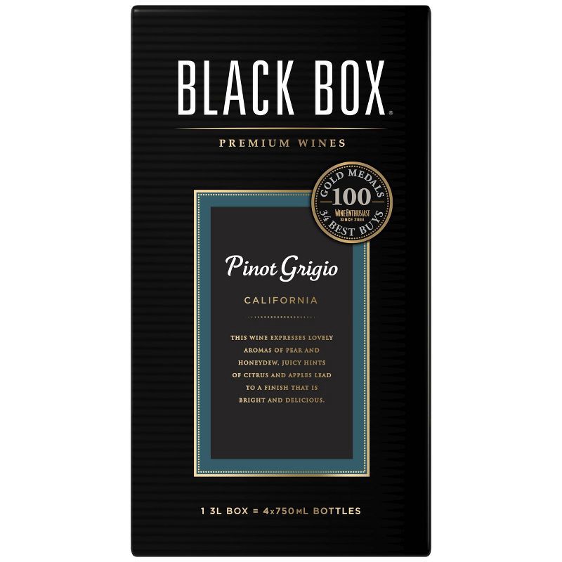 slide 1 of 8, Black Box Pinot Grigio White Wine - 3L Box Wine, 3 liter