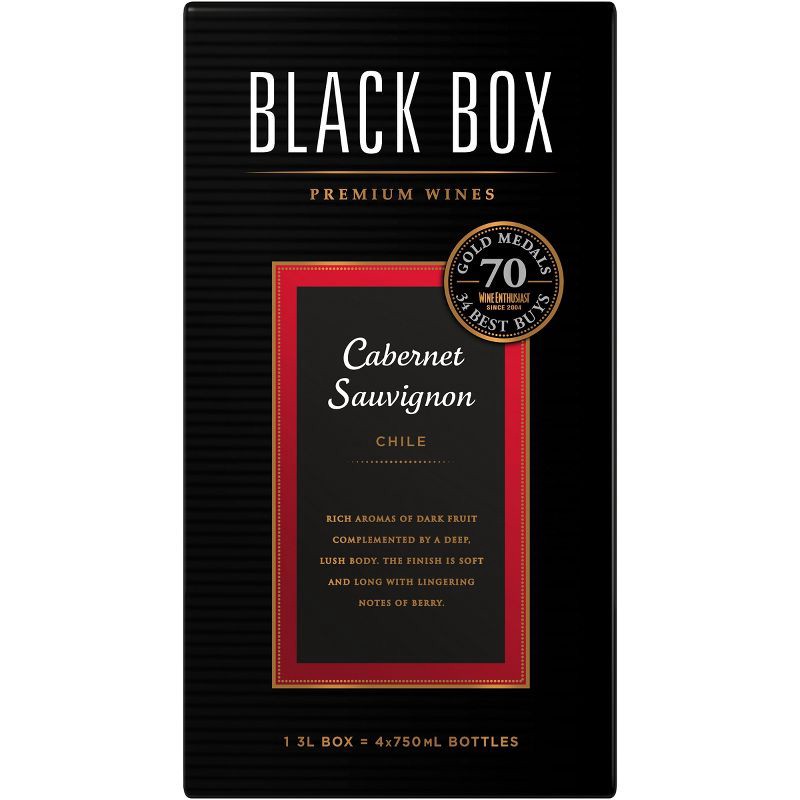 slide 1 of 7, Black Box Cabernet Sauvignon Red Wine - 3L Box Wine, 3 liter