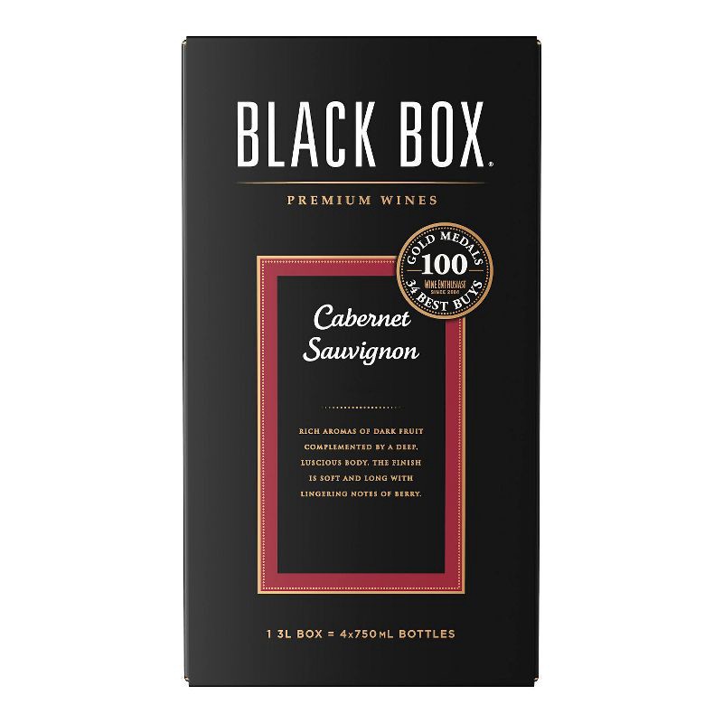 slide 1 of 7, Black Box Cabernet Sauvignon Red Wine - 3L Box Wine, 3 liter