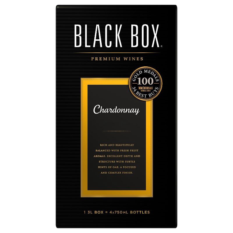slide 1 of 7, Black Box Chardonnay White Wine - 3L Box Wine, 3 liter