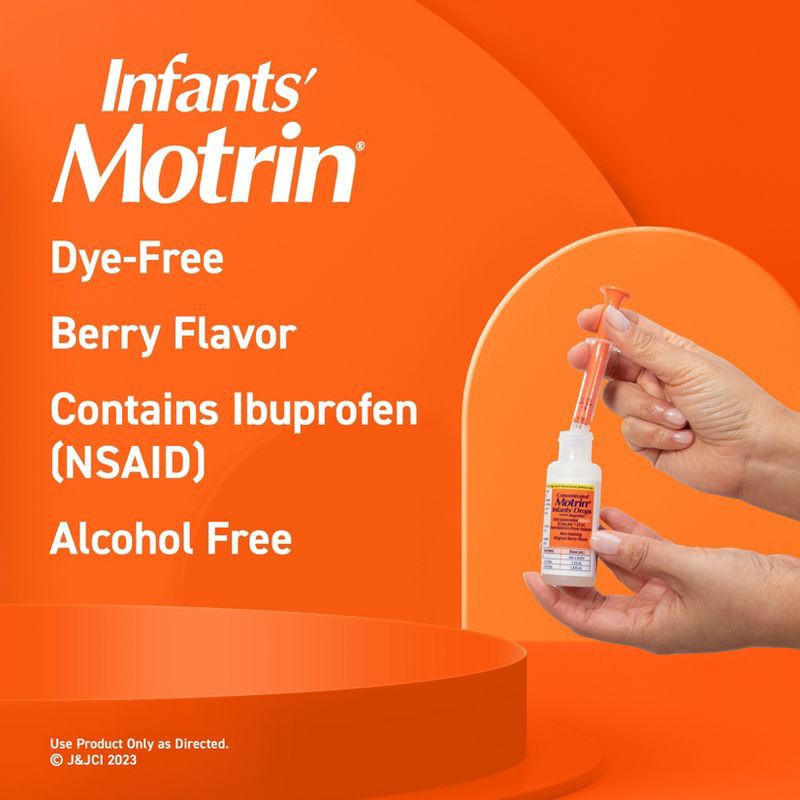 slide 4 of 9, Motrin Infant Drops NSAID Berry - 1 fl oz, 1 fl oz