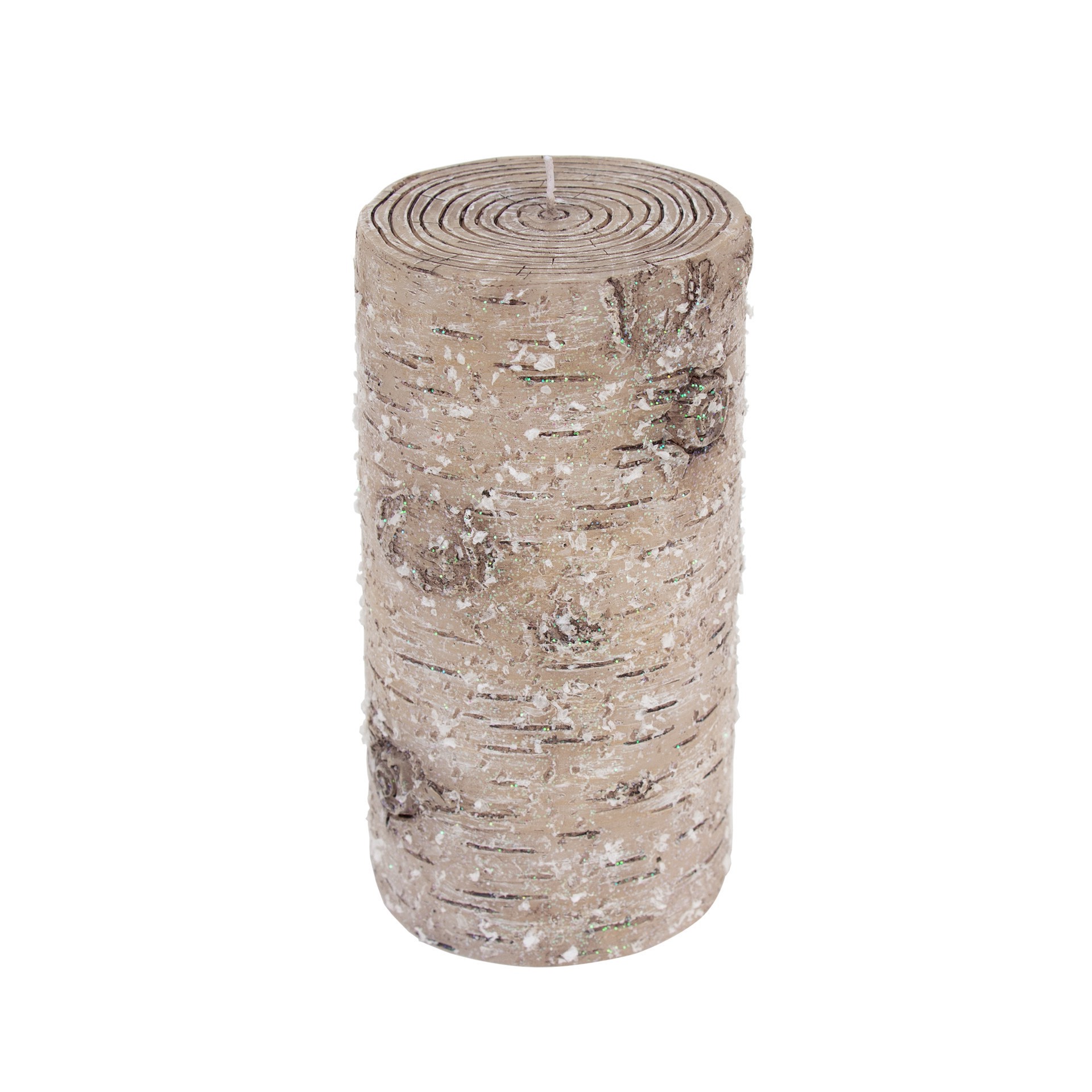 slide 2 of 4, Faux Birch Pillar Candle By Ashland, 3 in x 6 in