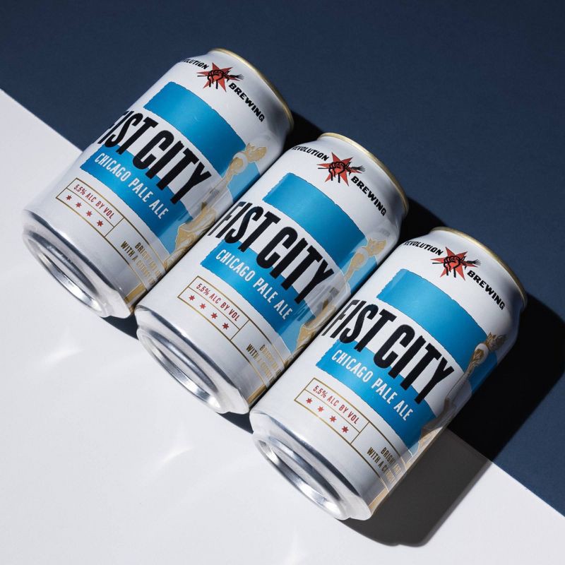 slide 4 of 4, Revolution Brewing Revolution Fist City Chicago Pale Ale Beer - 6pk/12 fl oz Cans, 6 ct; 12 fl oz