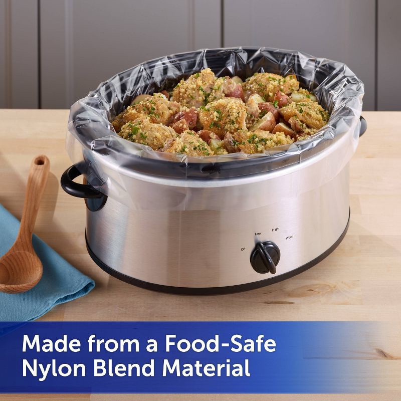 slide 3 of 7, Reynolds Kitchens Regular Size Slow Cooker Liners - 6ct/11.375sq ft, 6 ct, 11.375sq ft