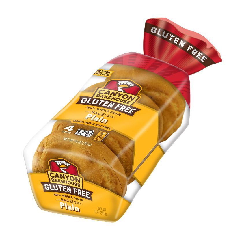 slide 7 of 11, Canyon Bakehouse Gluten Free Plain Bagels - 14oz/4ct, 4 ct; 14 oz