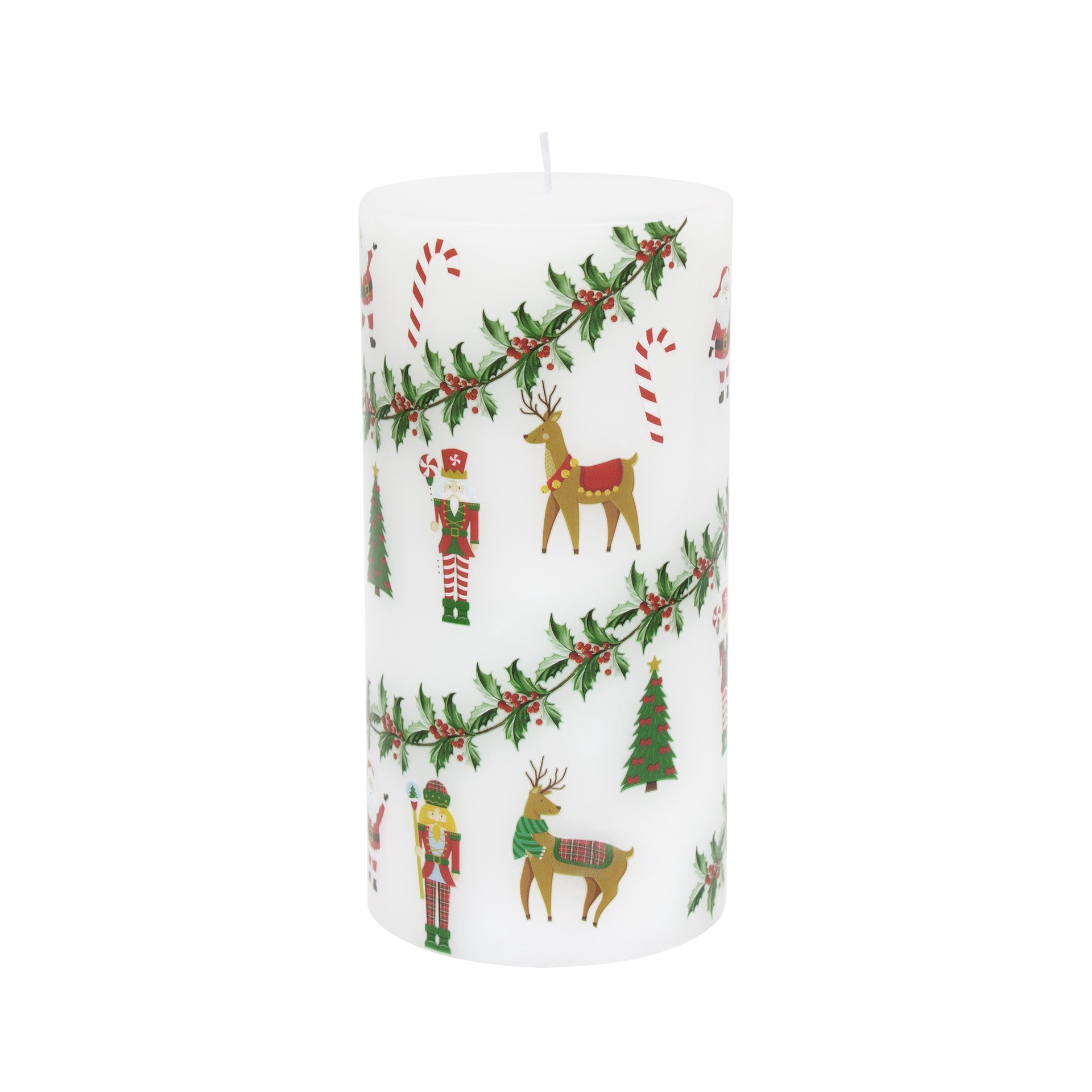 slide 5 of 5, Christmas Icons Pillar Candle By Ashland, 3 in x 6 in