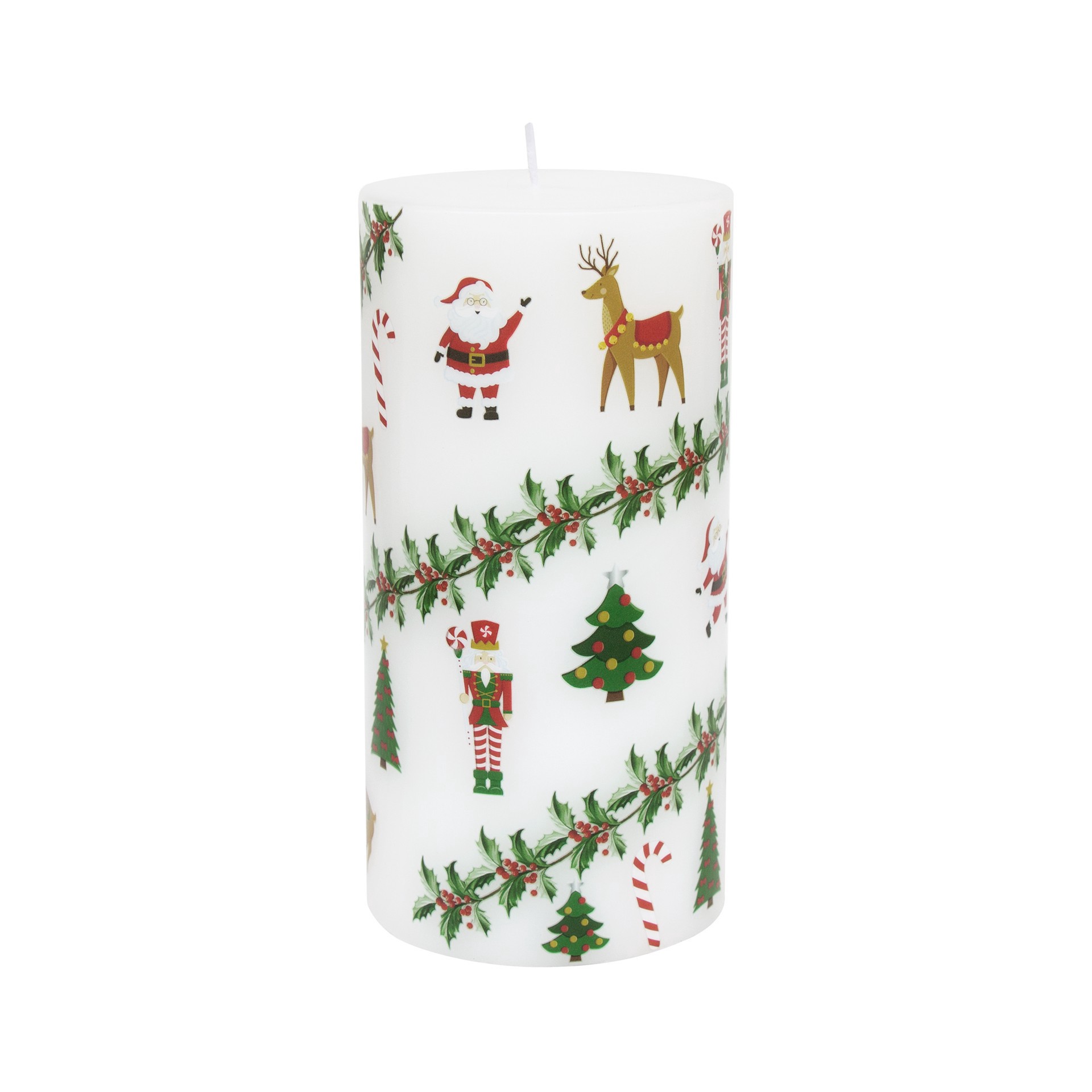 slide 3 of 5, Christmas Icons Pillar Candle By Ashland, 3 in x 6 in