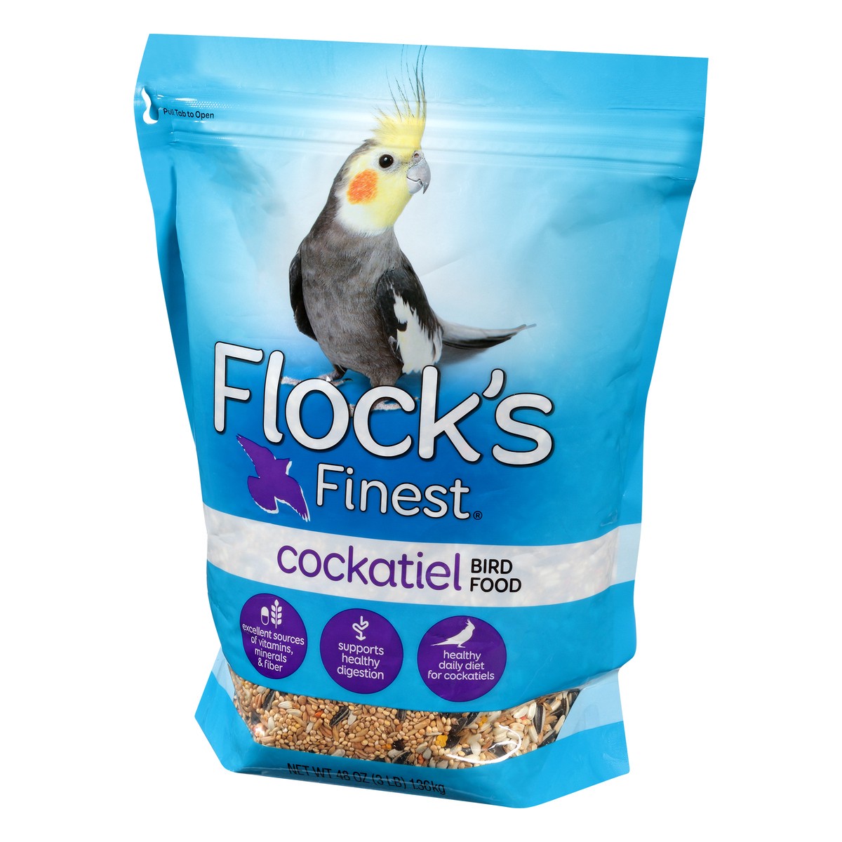 slide 7 of 14, Flock's Finest Cockatiel Bird Food 48 oz Bag, 48 oz