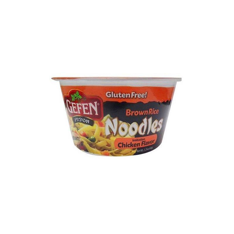 slide 1 of 3, Gefen Gluten Free Brown Rice Noodle Bowl Chicken Flavor 2.25oz, 2.25 oz