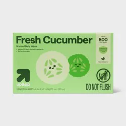 Fresh Cucumber Baby Wipes - 8pk/800ct Total - up&up™