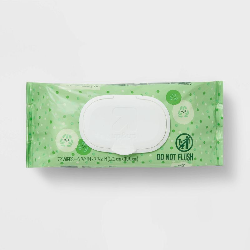 slide 3 of 7, Fresh Cucumber Baby Wipes - 216ct - up&up™, 216 ct