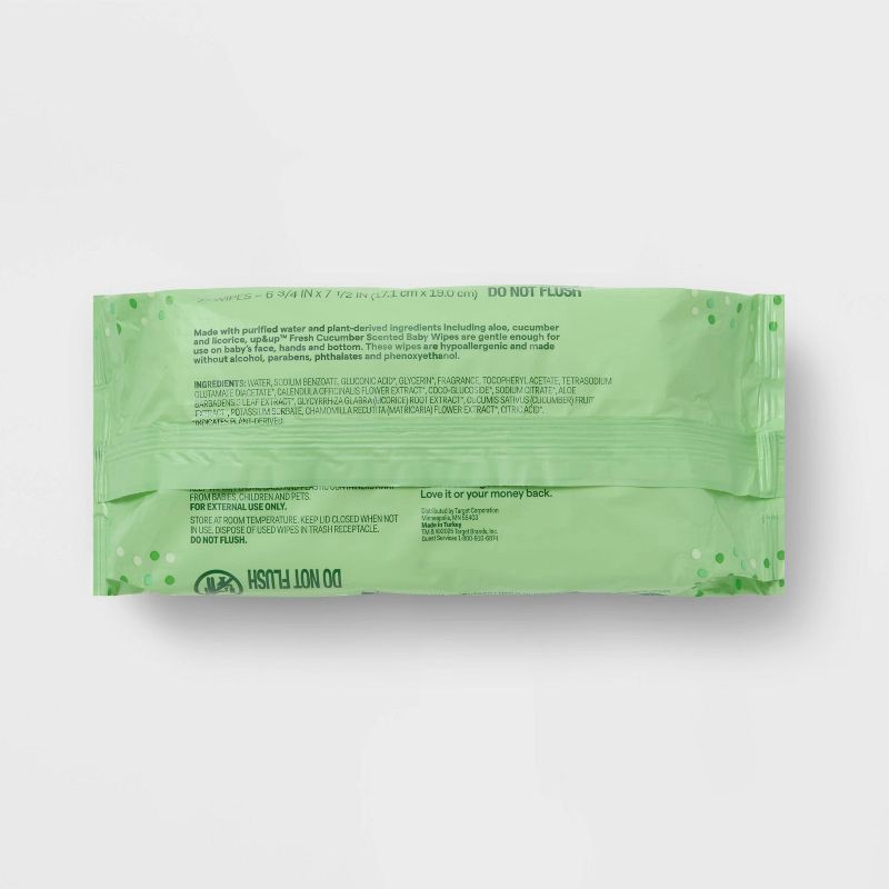 slide 5 of 7, Fresh Cucumber Baby Wipes - 216ct - up&up™, 216 ct