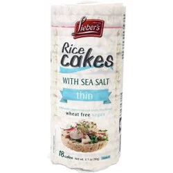 Lieber's Rice Cakes with Sea Salt - 3.1oz