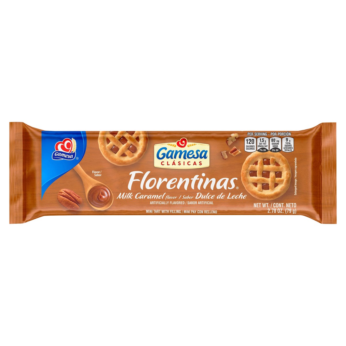 slide 2 of 8, Gamesa Florentinas, Milk Caramel Flavor, 1 ct