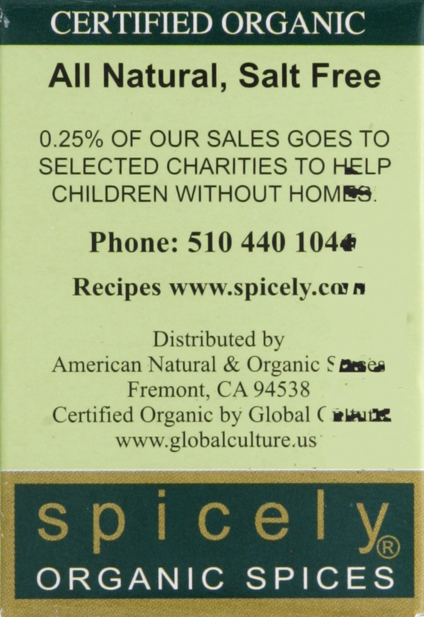 slide 2 of 4, Spicely Organic Spices Seasoning 0.45 oz, 0.45 oz