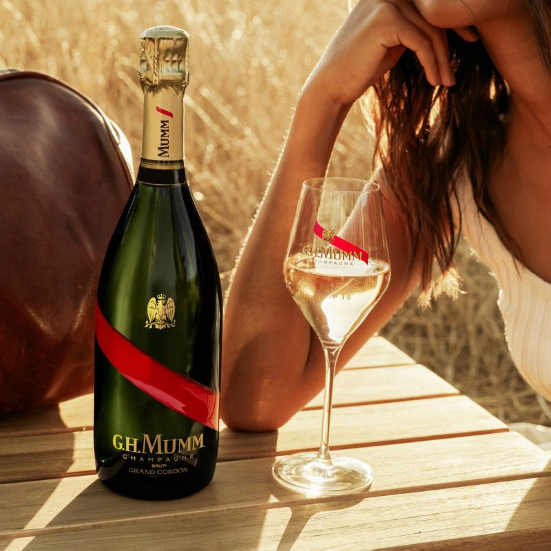 slide 2 of 6, G.H. Mumm Brut Cordon Rouge Champagne - 750ml Bottle, 750 ml