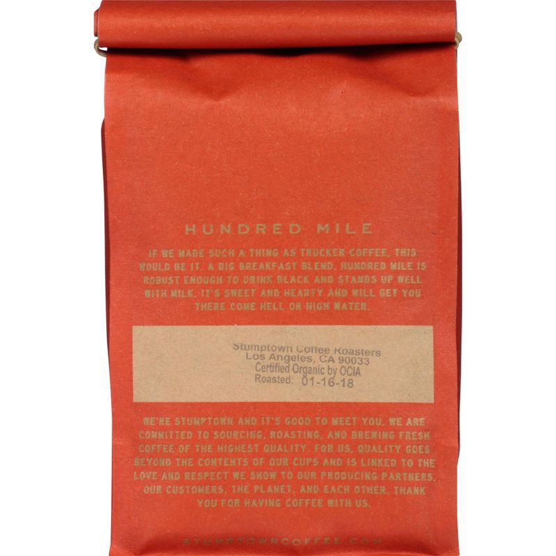 slide 4 of 4, Stumptown Hundred Mile Espresso Roast Whole Bean Medium Roast Coffee - 12oz, 12 oz