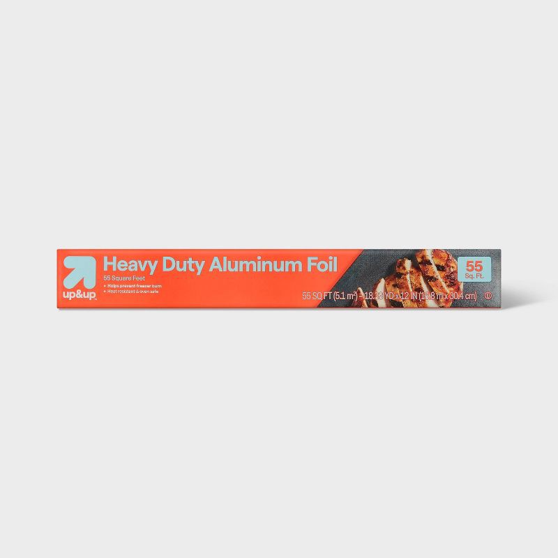 slide 1 of 4, Heavy Duty Aluminum Foil - 55 sq ft - up&up™, 55 sq ft