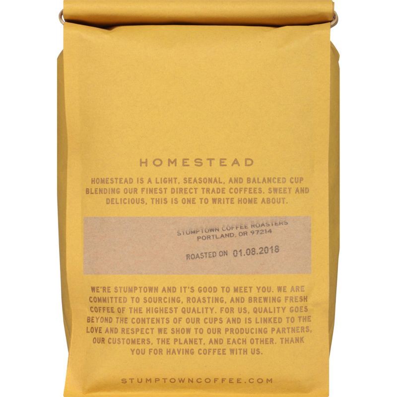 slide 4 of 8, Stumptown Homestead Medium Roast Whole Bean Coffee - 12oz, 12 oz