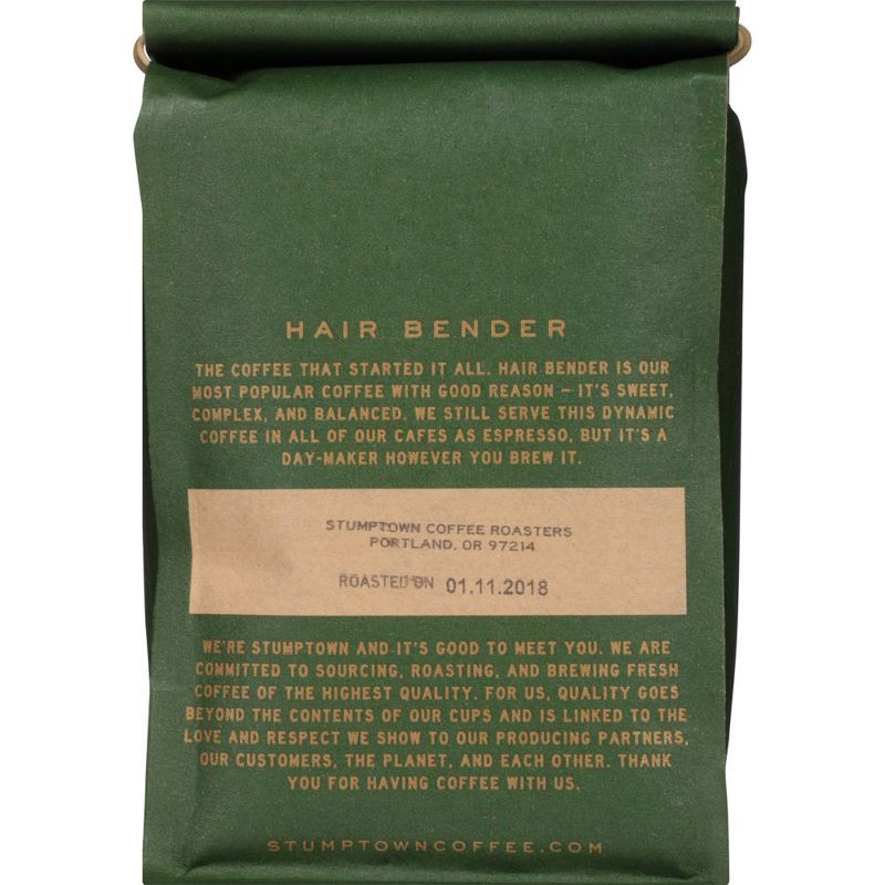 slide 4 of 8, Stumptown Hair Bender Medium Roast Whole Bean Coffee - 12oz, 12 oz