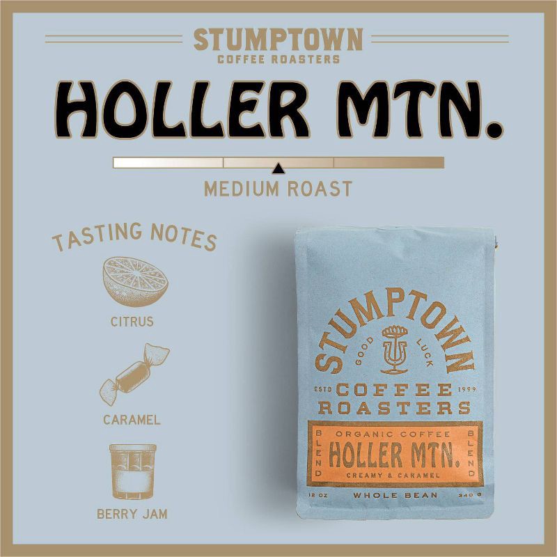 slide 5 of 8, StumptownHoller Mountain Blend Medium Roast Coffee - 12oz, 12 oz