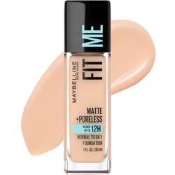 Maybelline Fit Me Matte + Poreless Oil Free Liquid Foundation - 1 fl oz - 122 Creamy Beige - 1 fl oz