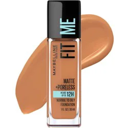 Maybelline Fit Me Matte + Poreless Oil Free Liquid Foundation - 1 fl oz - 335 Classic Tan - 1 fl oz