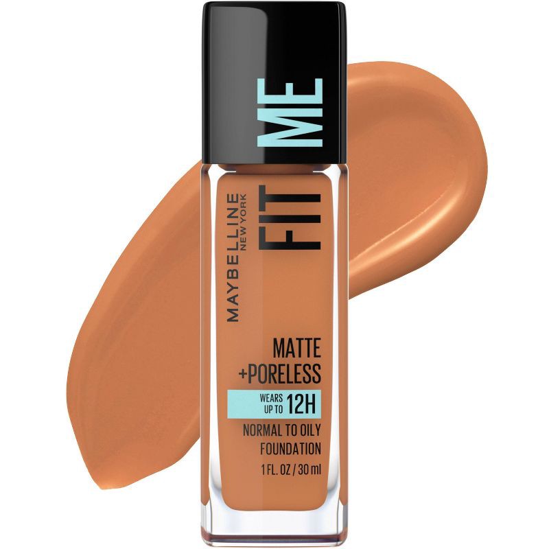 slide 1 of 7, Maybelline Fit Me Matte + Poreless Oil Free Liquid Foundation - 1 fl oz - 338 Spicy Brown - 1 fl oz, 1 fl oz, 1 fl oz