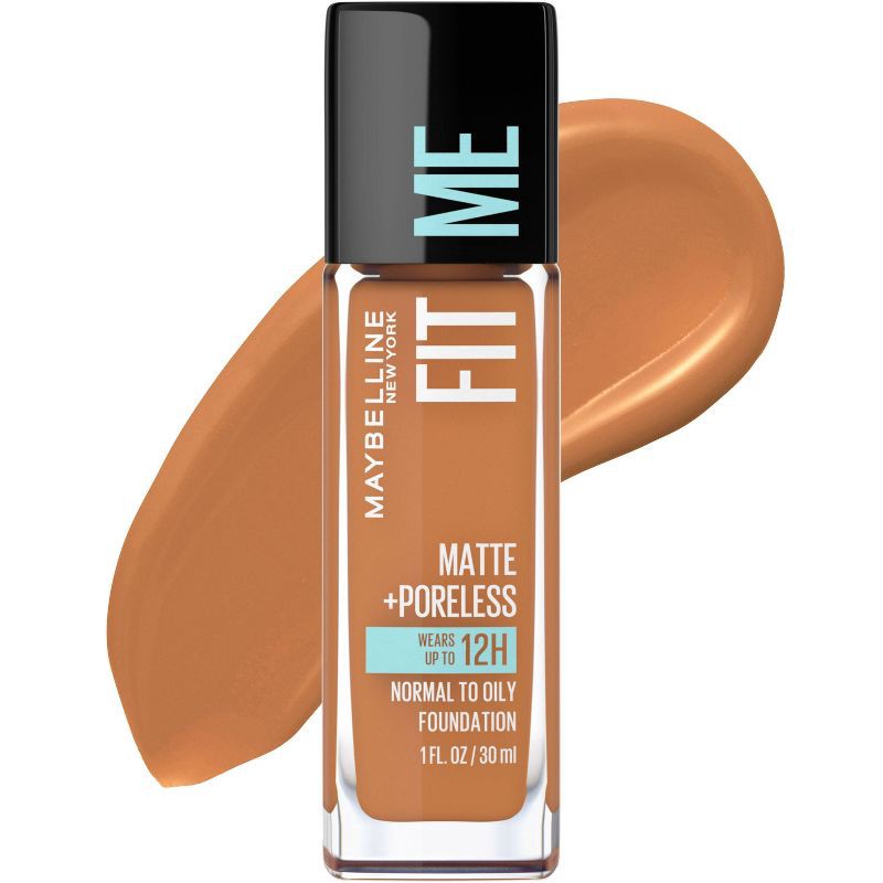 slide 1 of 7, Maybelline Fit Me Matte + Poreless Oil Free Liquid Foundation - 1 fl oz - 340 Cappuccino - 1 fl oz, 1 fl oz, 1 fl oz