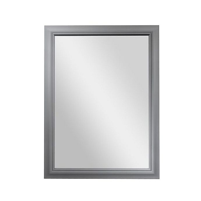 slide 1 of 3, PTM Images Sapphire Rectangular Wall Mirror - Silver, 40 in x 30 in