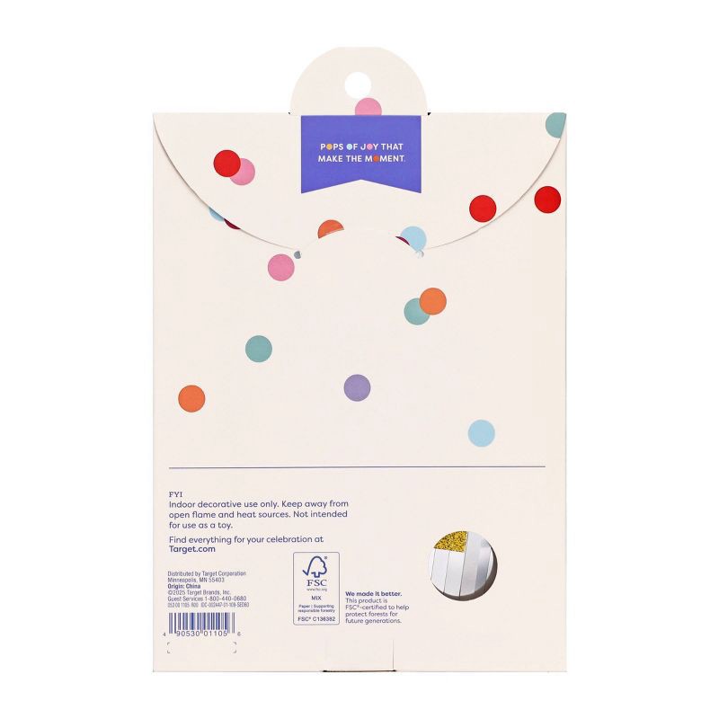 slide 3 of 4, Gold and Silver Happy Birthday Banner - Spritz™, 1 ct