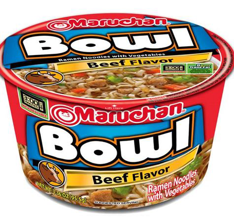 slide 1 of 1, Maruchan Beef Flavor Ramen Noodles With Vegetables, 3.36 oz