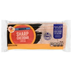 Giant Reduced Fat Sharp Yellow Cheddar Cheese Block